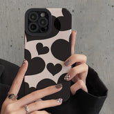 Black Heart Silicone iPhone Case